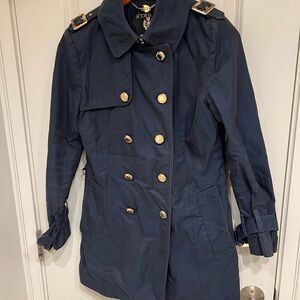 Navy Blue Women's Trench Coat